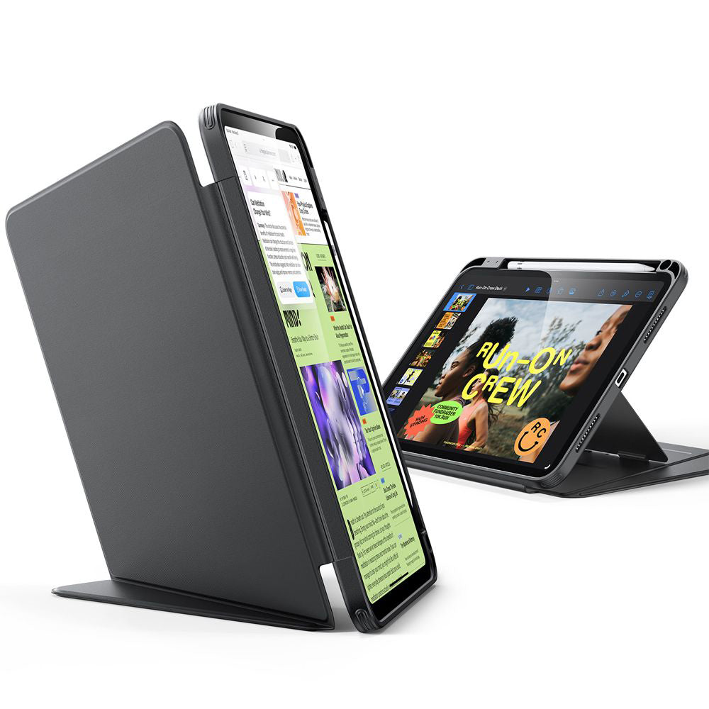 Husa de protectie tableta ESR Flip Hybrid (with Pencil Holder) compatibil cu iPad 10 (2022) 10.9 / 11 (2025) / 12 (2026), Negru