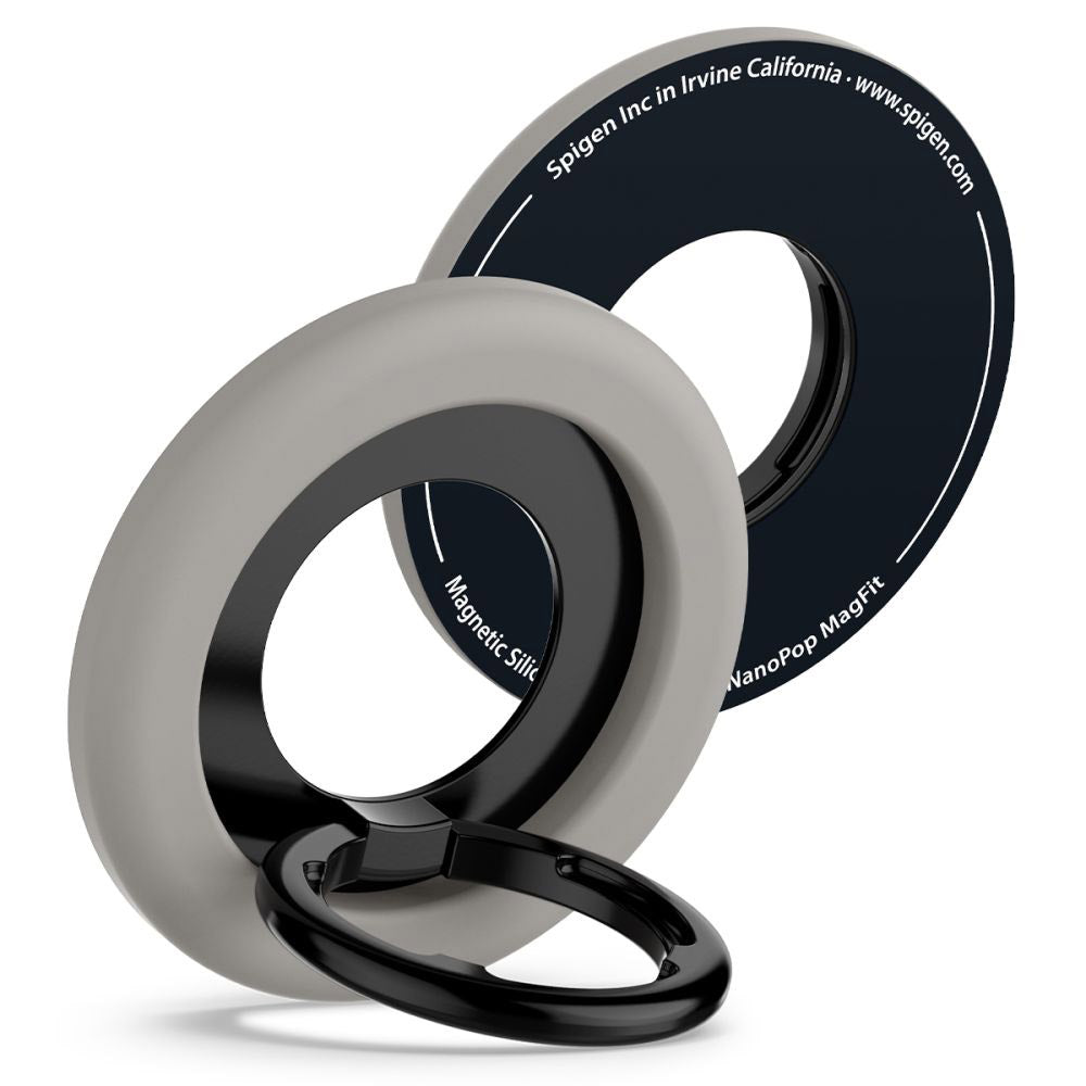 Suport Spigen Phone Ring Nano Pop MagSafe (AMP09032), Truffle Grey