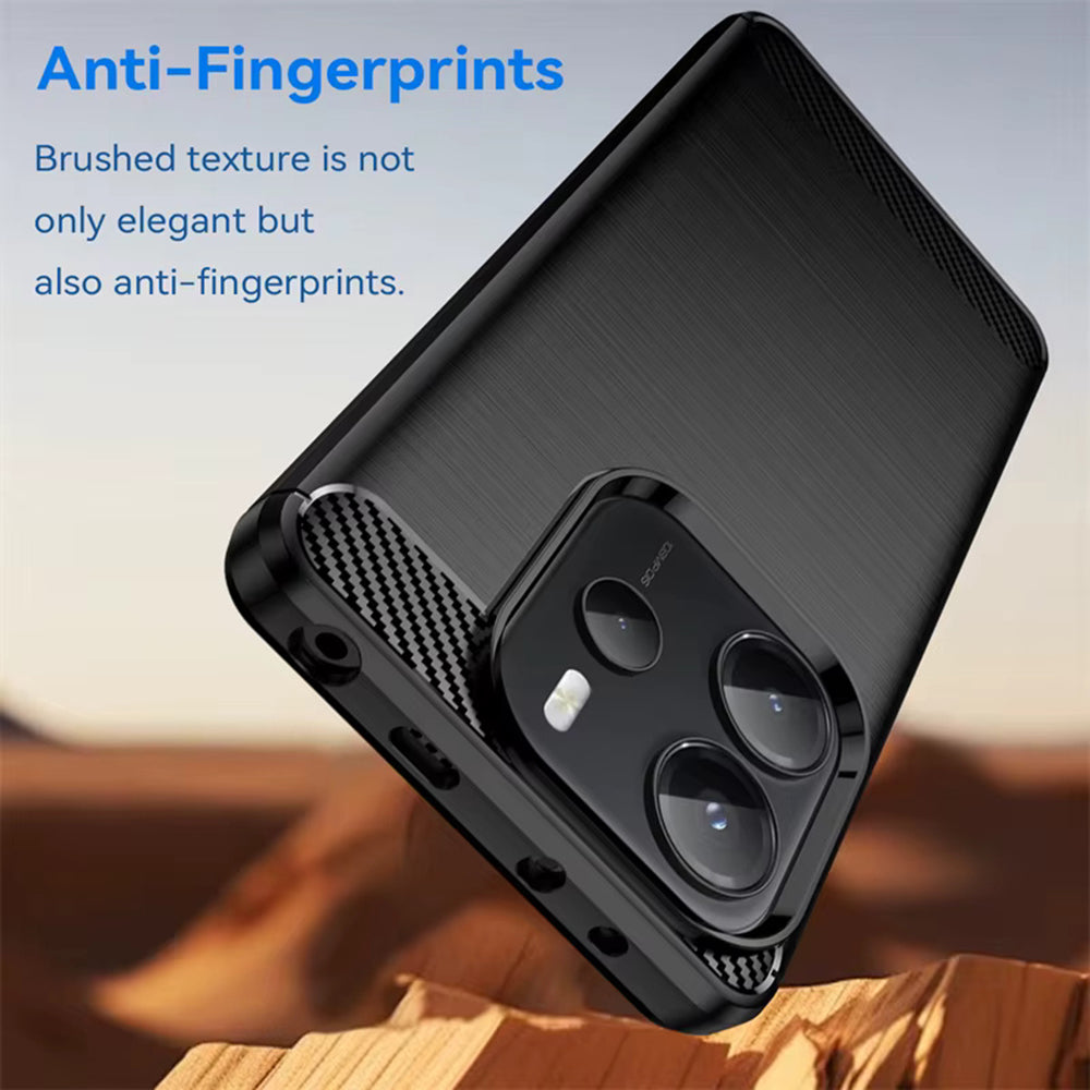 Husa de protectie Techsuit Carbon Silicone compatibil cu Xiaomi Redmi Note 14 4G (Standard), Albastru