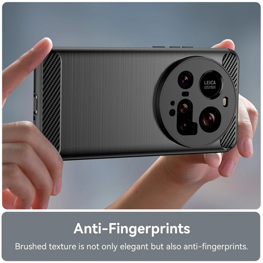 Husa de protectie Techsuit Carbon Silicone compatibil cu Xiaomi 15 Ultra, Negru