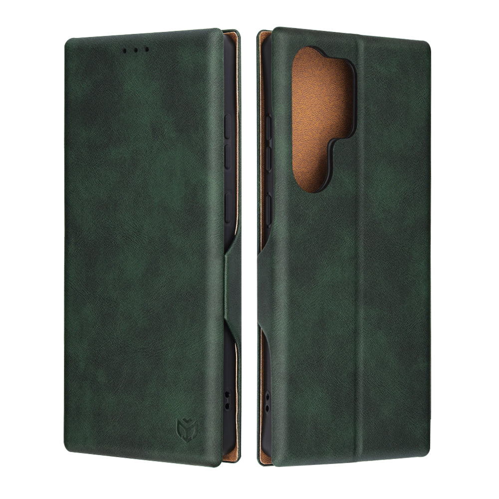 Husa de protectie Techsuit Safe Wallet Plus compatibil cu Samsung Galaxy S25 Ultra, Verde