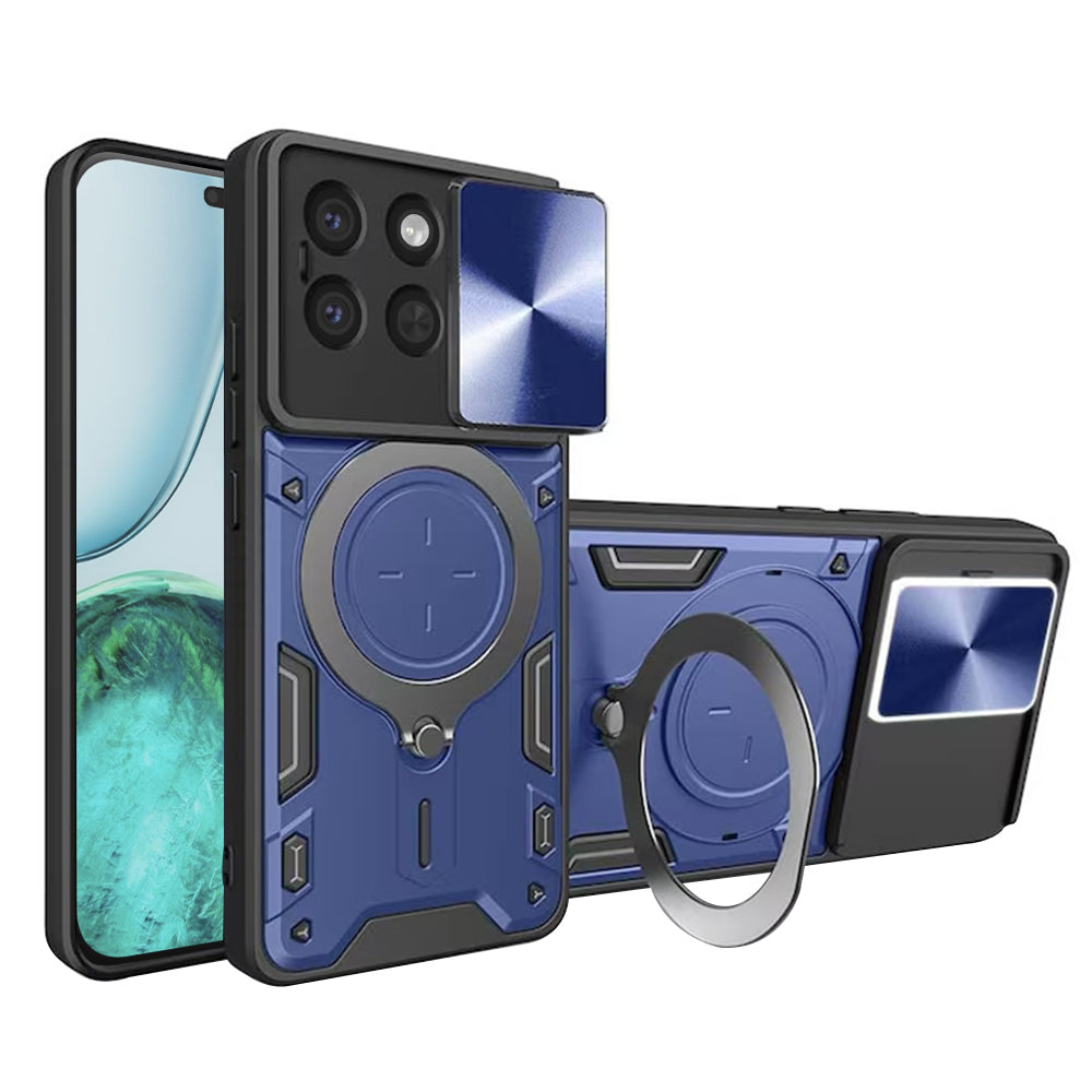 Husa de protectie Techsuit CamGuard Pro compatibil cu Honor X8c, Albastru