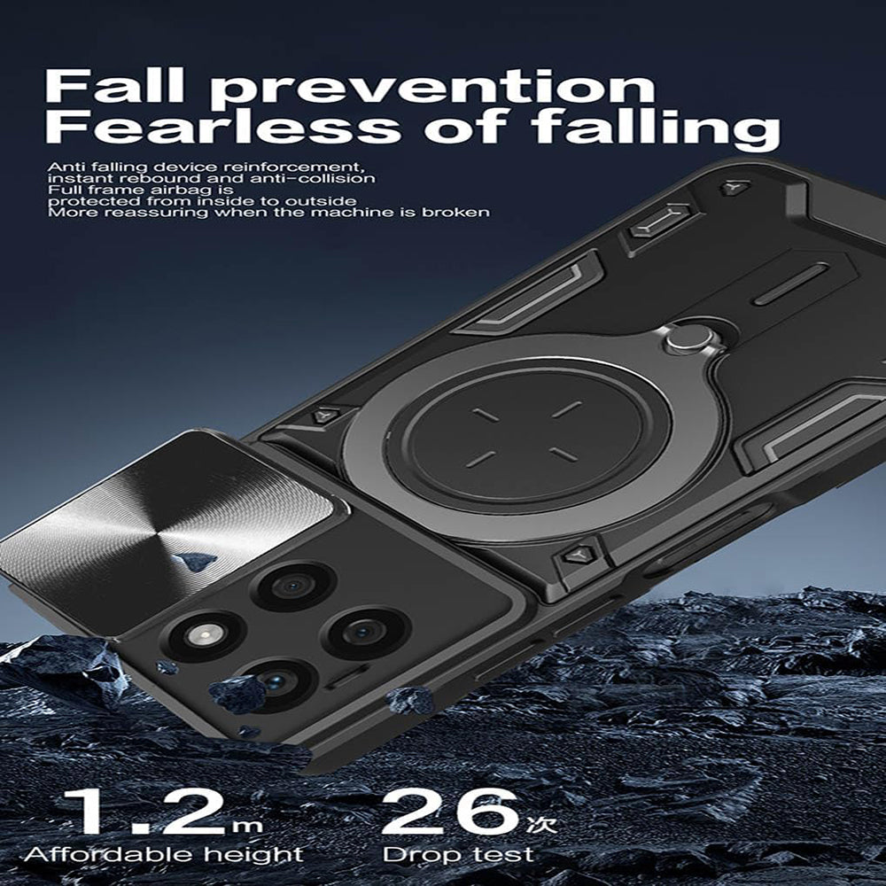 Husa de protectie Techsuit CamGuard Pro compatibil cu Honor X8c, Negru