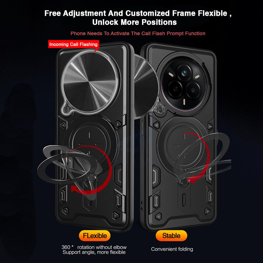 Husa de protectie Techsuit CamGuard Pro compatibil cu Realme 14 Pro+, Negru