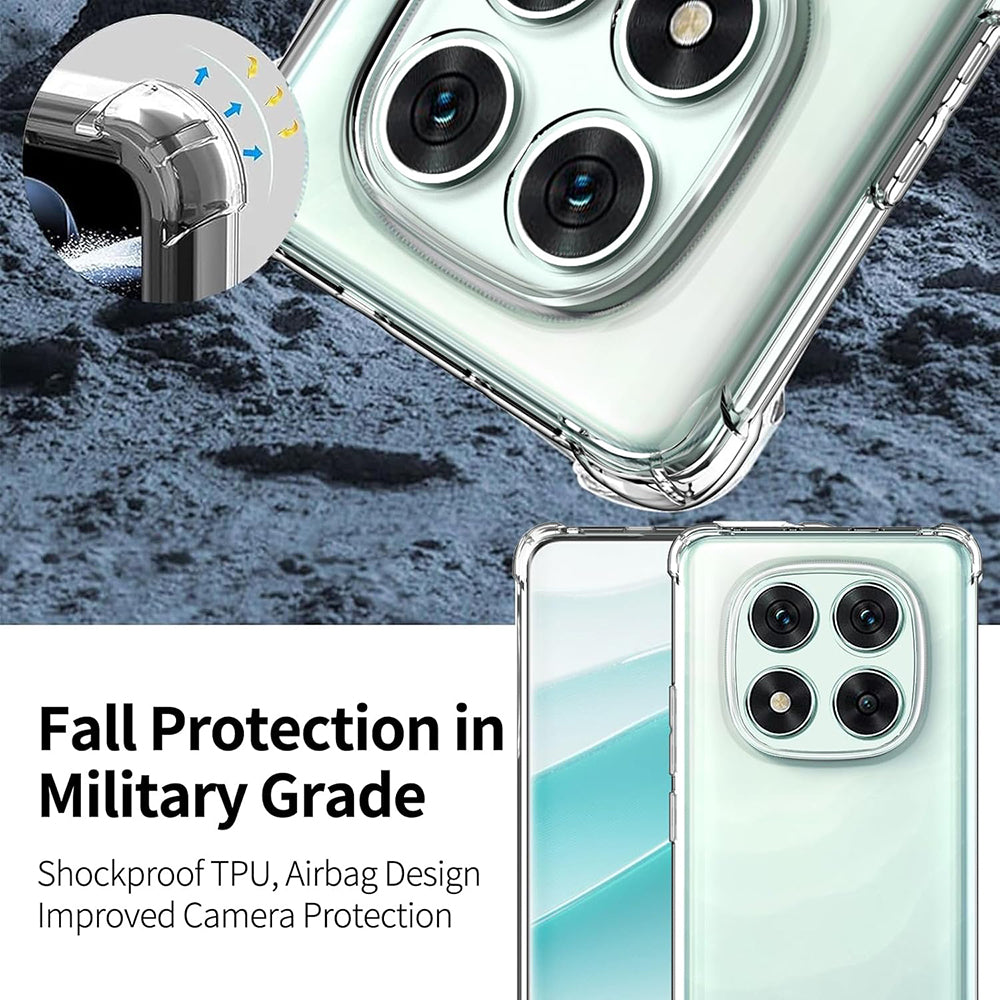 Husa de protectie Techsuit Shockproof Clear Silicone compatibil cu Xiaomi Poco F7 Ultra, Transparent