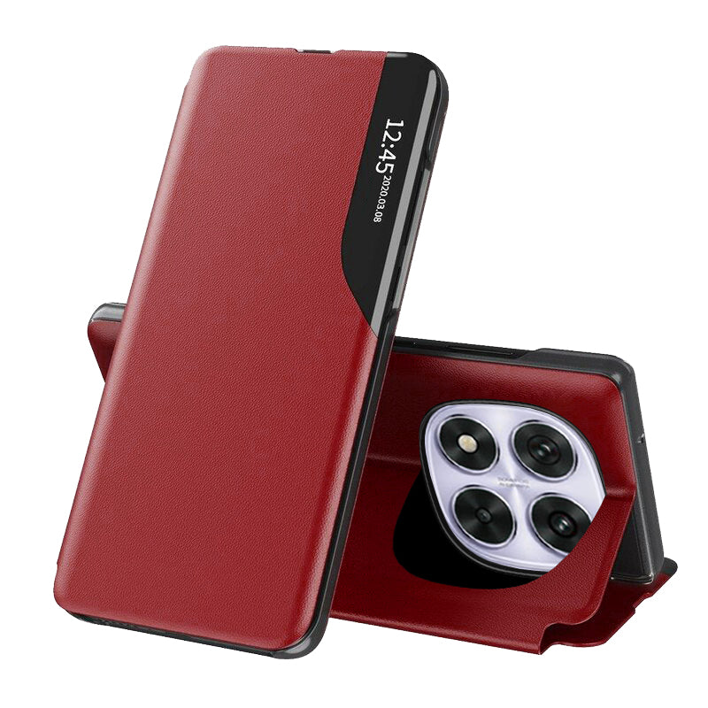 Husa de protectie Techsuit eFold Series compatibil cu Xiaomi Redmi Note 14 Pro 5G / Poco X7, Rosu