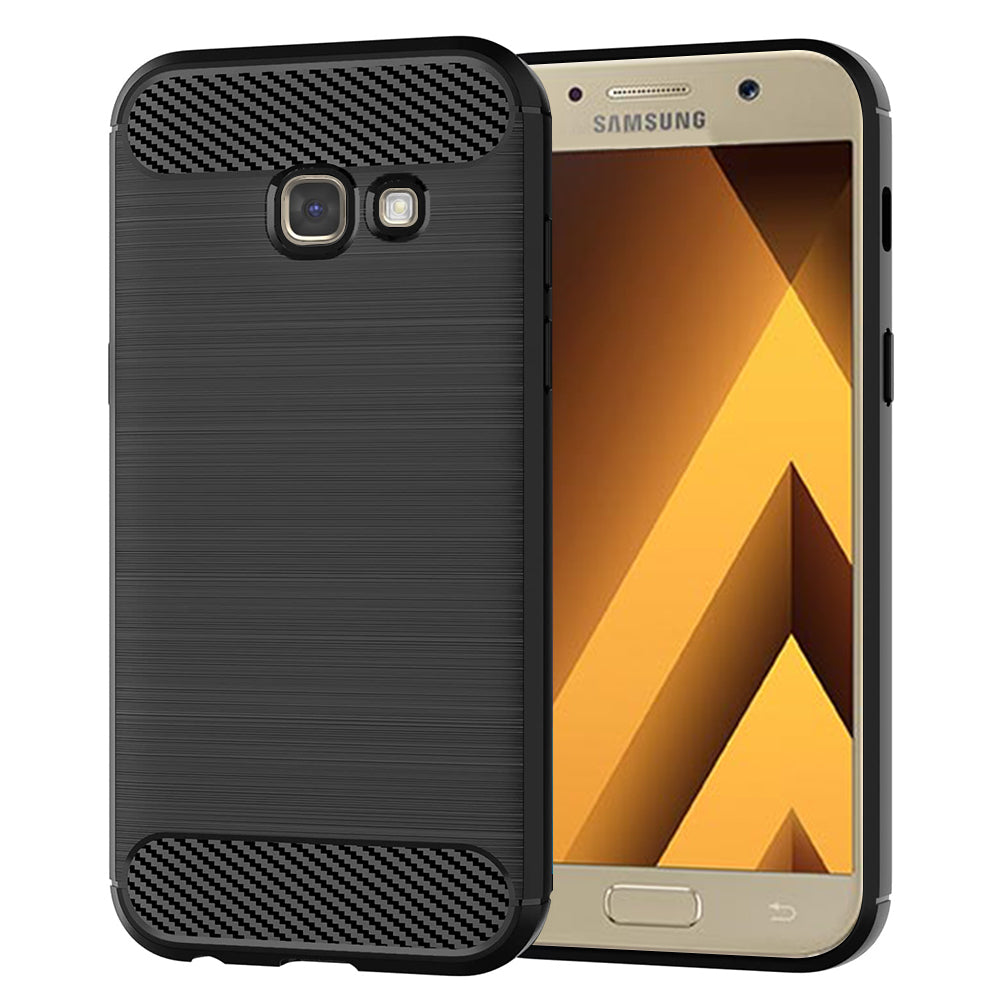 Husa de protectie Techsuit Carbon Silicone compatibil cu Samsung Galaxy A5 2017 A520, Negru