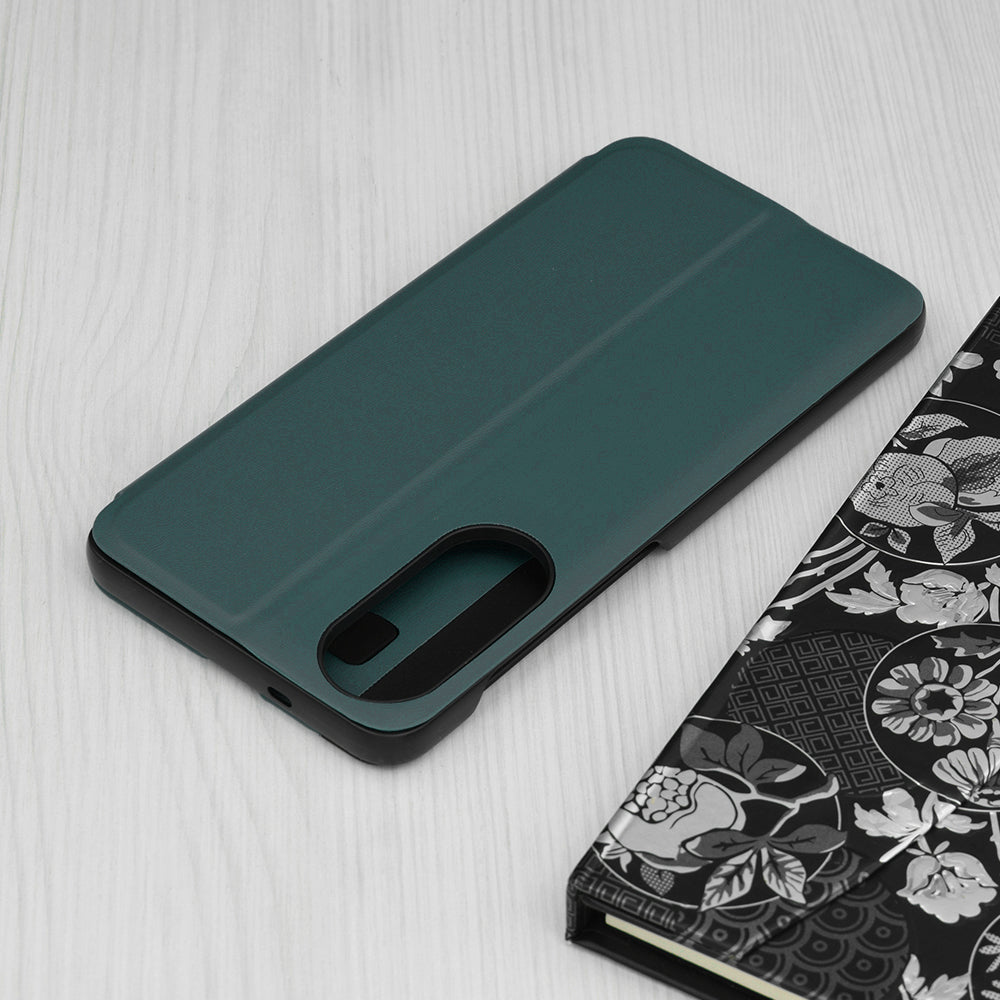 Husa de protectie Techsuit eFold Series compatibil cu Samsung Galaxy S25 Edge, Verde Inchis