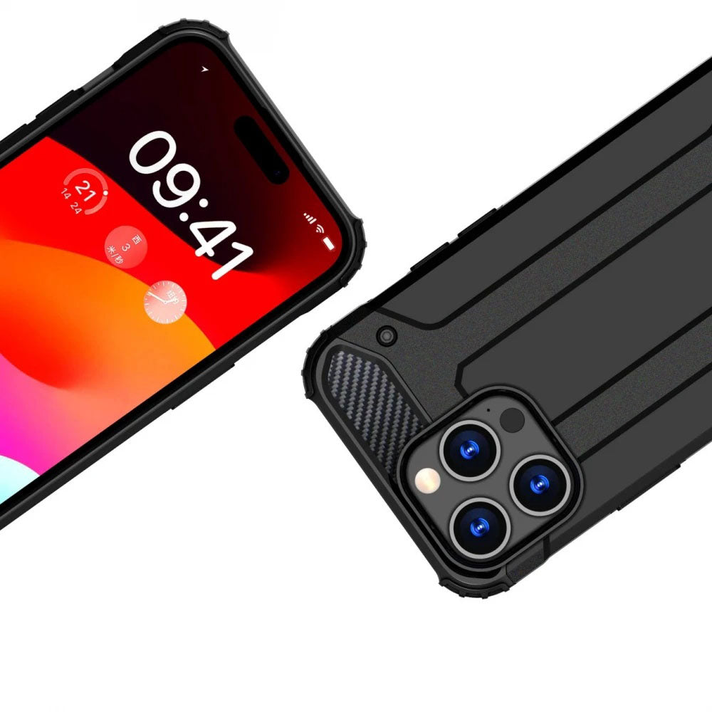 Husa de protectie Techsuit Hybrid Armor compatibil cu Xiaomi Redmi Note 14 Pro+ 5G, Negru