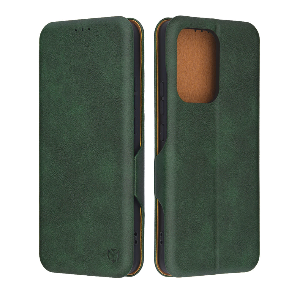 Husa de protectie Techsuit Safe Wallet Plus compatibil cu Oppo Reno13 F 4G / Reno13 F 5G / Reno13 FS 5G, Verde