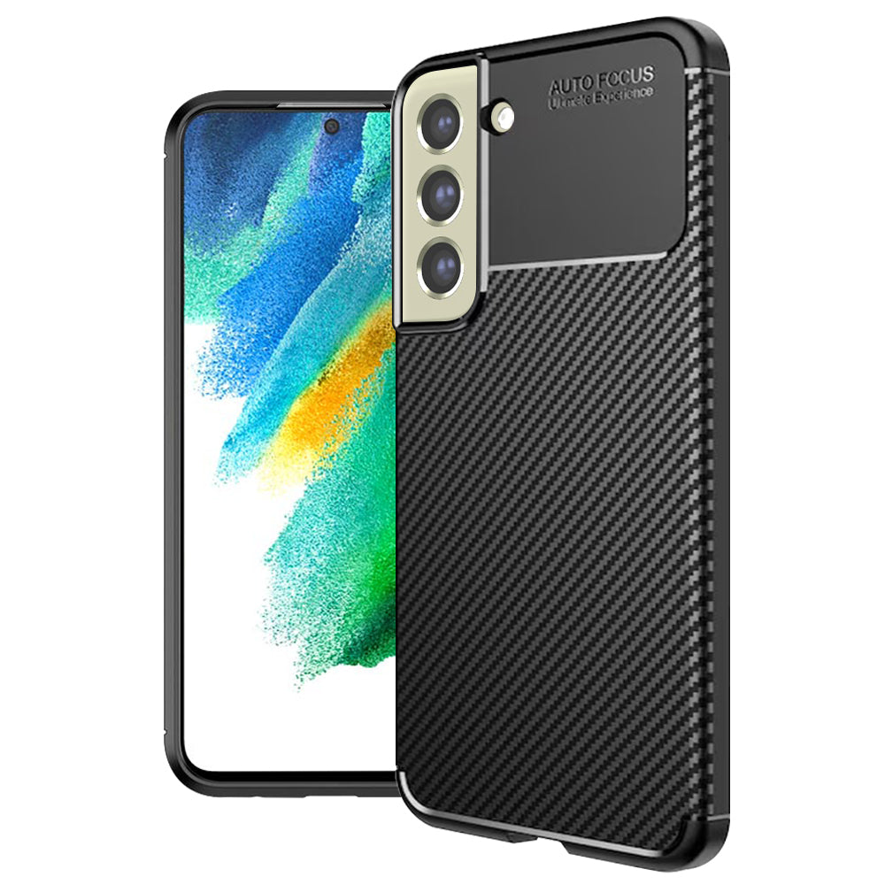 Husa de protectie Techsuit CarbonFiber compatibil cu Samsung Galaxy S21 FE 5G, Negru