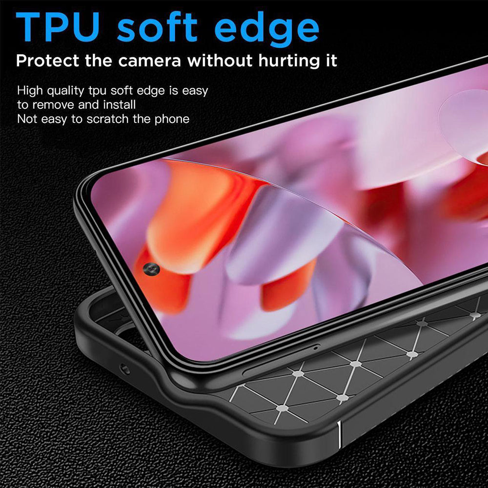 Husa de protectie Techsuit CarbonFiber compatibil cu Google Pixel 9 Pro XL, Negru