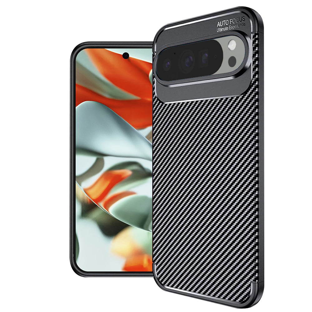 Husa de protectie Techsuit CarbonFiber compatibil cu Google Pixel 9 Pro XL, Negru