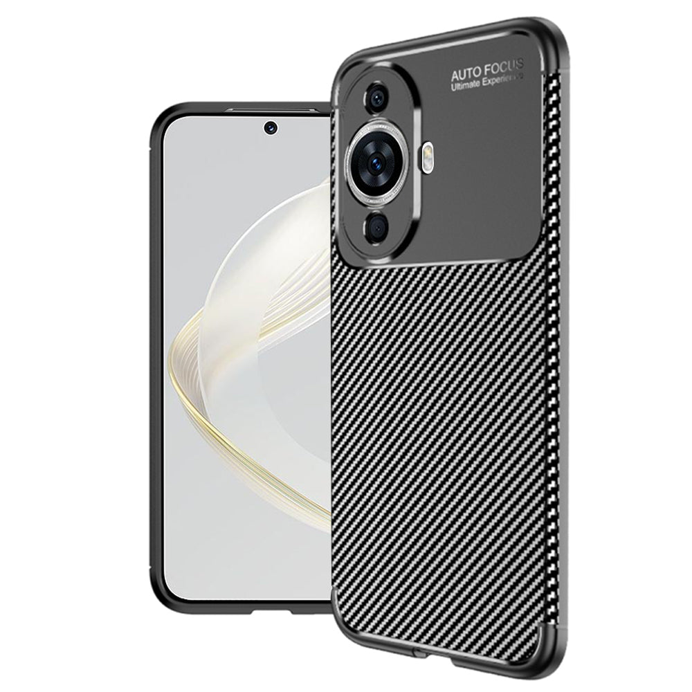 Husa de protectie Techsuit CarbonFiber compatibil cu Huawei nova 11 / nova 12s, Negru