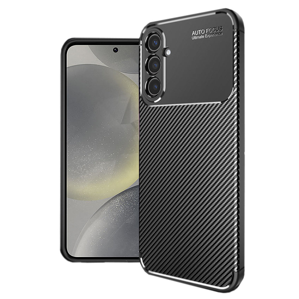 Husa de protectie Techsuit CarbonFiber compatibil cu Samsung Galaxy S24, Negru