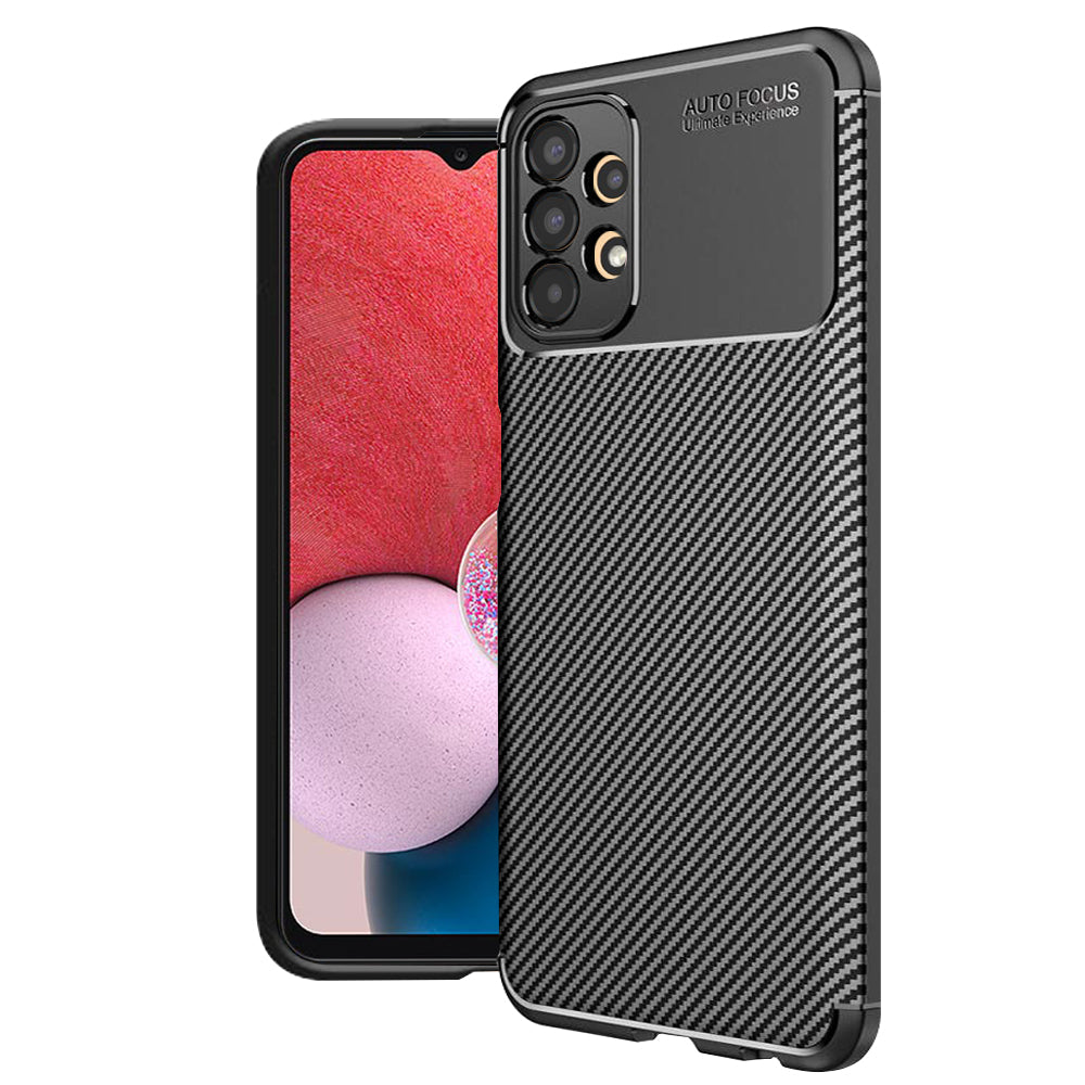 Husa de protectie Techsuit CarbonFiber compatibil cu Samsung Galaxy A13 4G, Negru