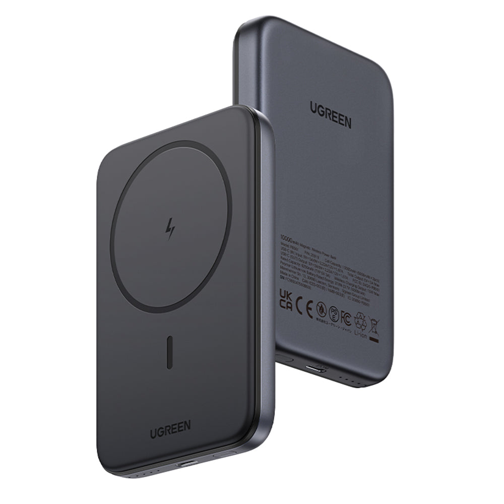 Baterie externa Ugreen Wireless PB561 (25919), MagSafe, Fast Charging, 10000mAh, Type-C, PD20W, 5V/3A, Gri