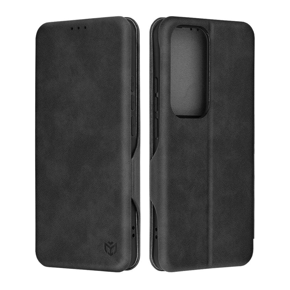 Husa de protectie Techsuit Safe Wallet Plus compatibil cu Oppo Reno12 Pro, Negru