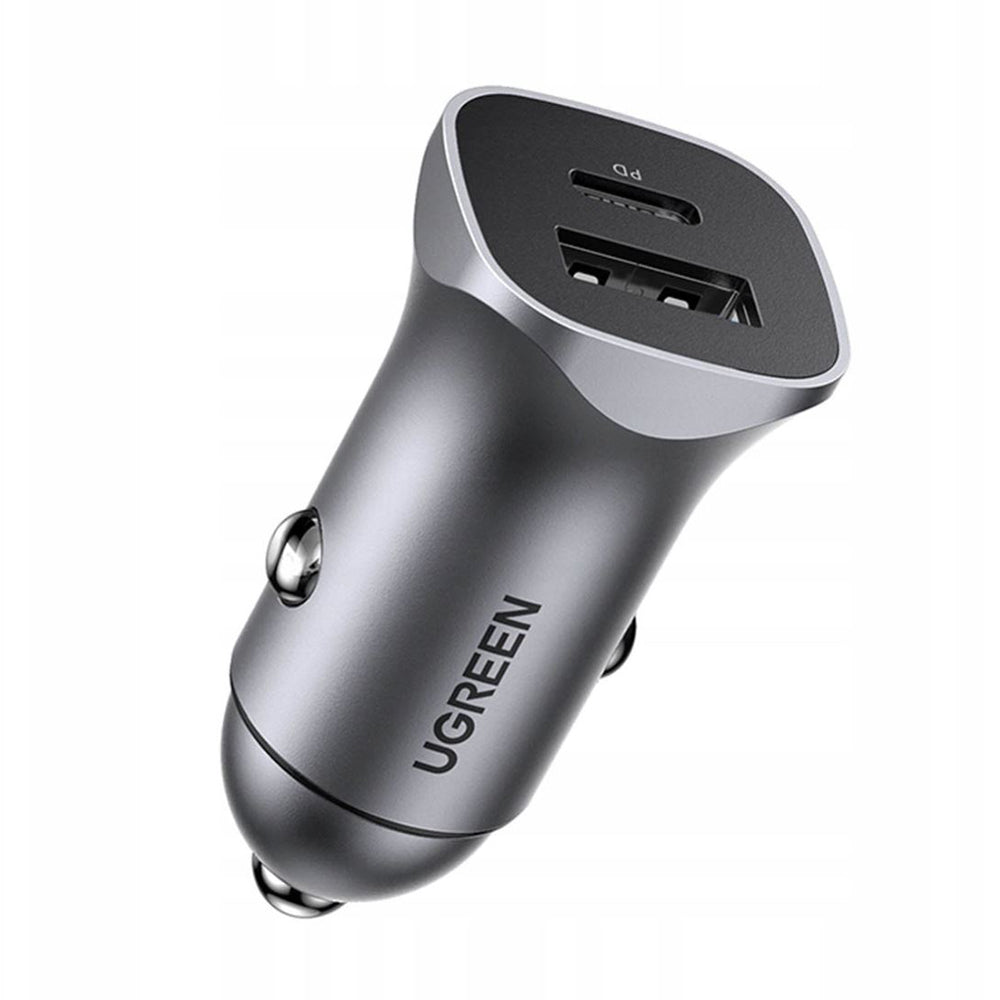 Incarcator Ugreen Car CD130 (40858), Fast Charge, Type-C, USB, 30W, 5V/3A, PD3.0, Negru