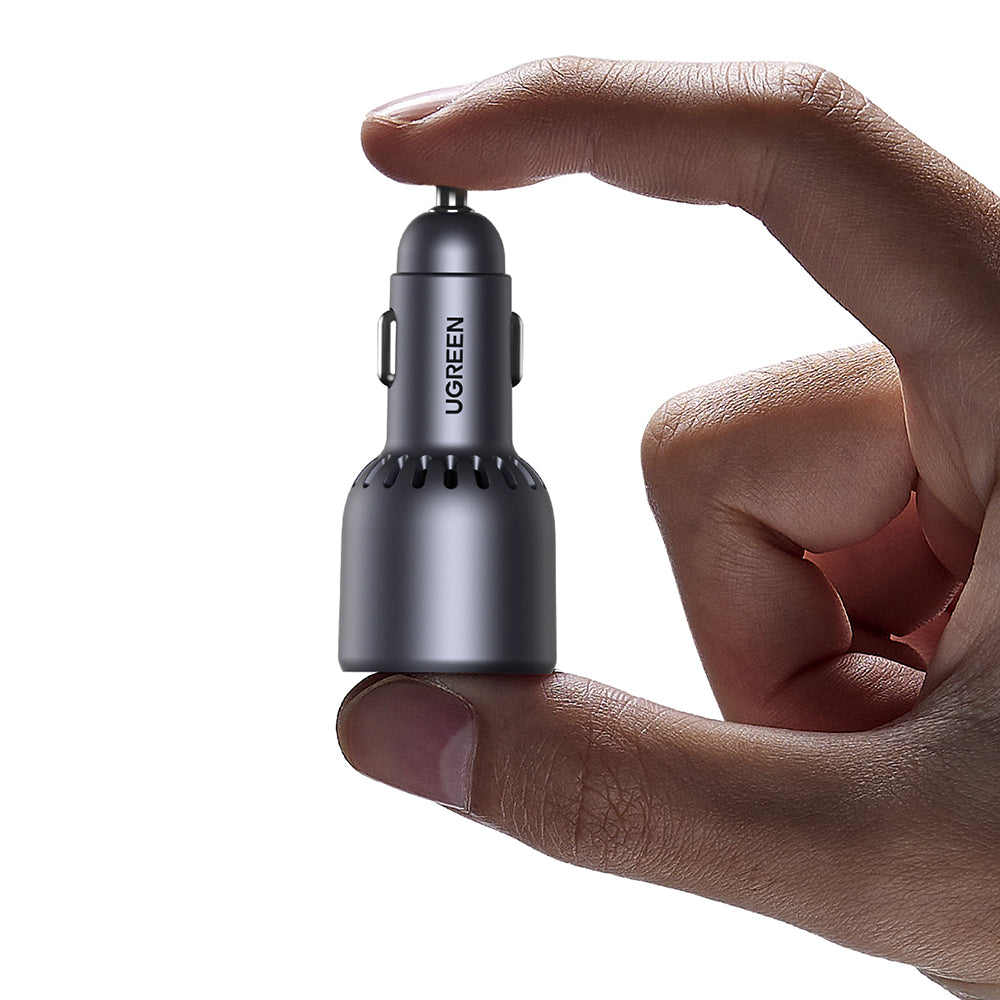 Incarcator Ugreen Car EC701 (35023), Fast Charging, Type-C, USB, 63W, 3A, PD3.0, QC 3.0, Negru