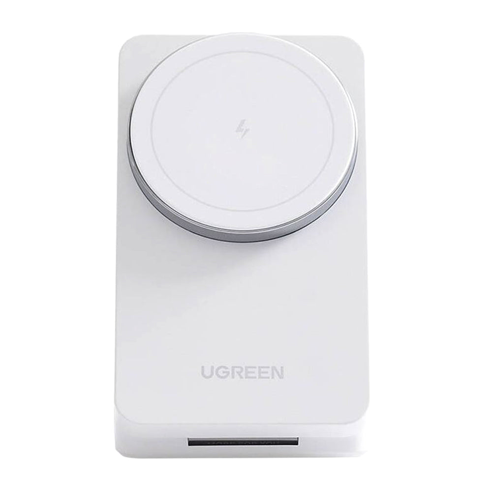 Incarcator Ugreen Wireless W528 (45055), 2in1, for iPhone, AirPods, MagSafe, USB-C, Foldable, 20W, 3A, Qi2- White