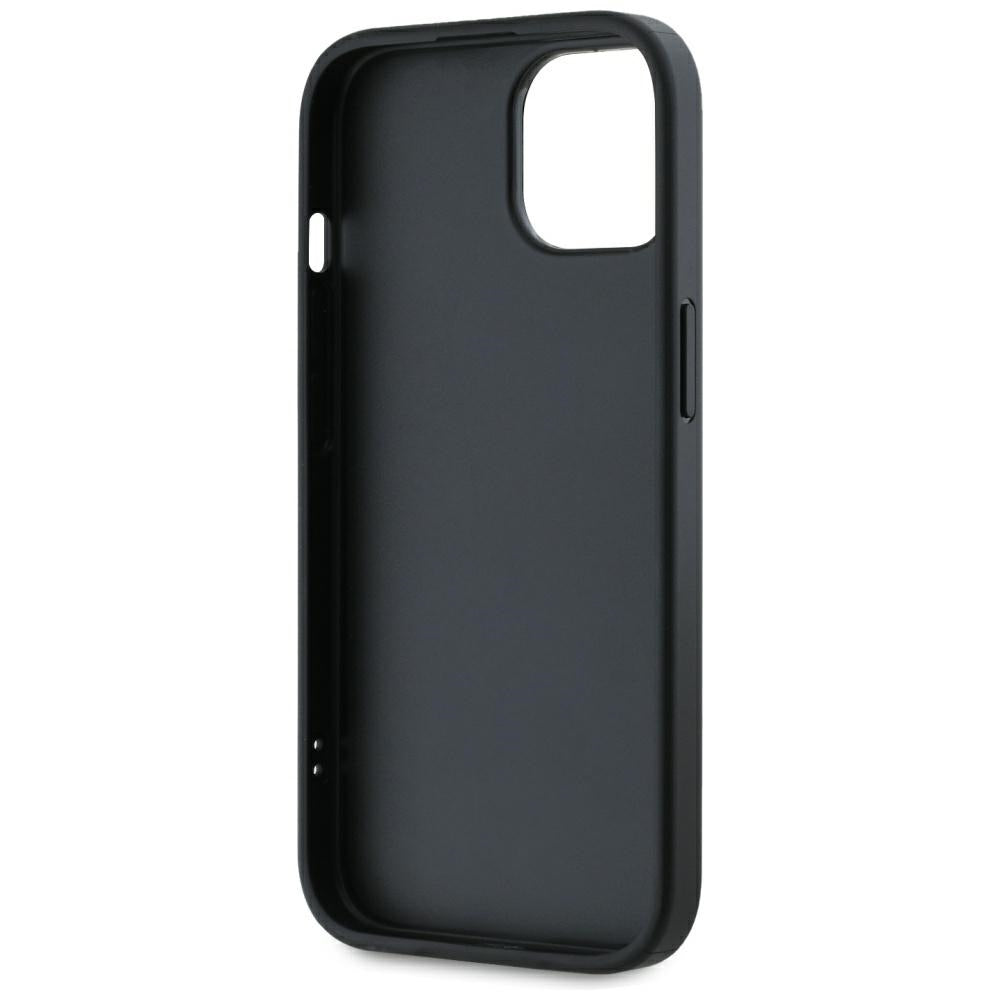 Husa de protectie Karl Lagerfeld Saffiano Athleisure Stripes Cord (KLHCP15SPAMSCNSP) compatibil cu iPhone 15, Roz