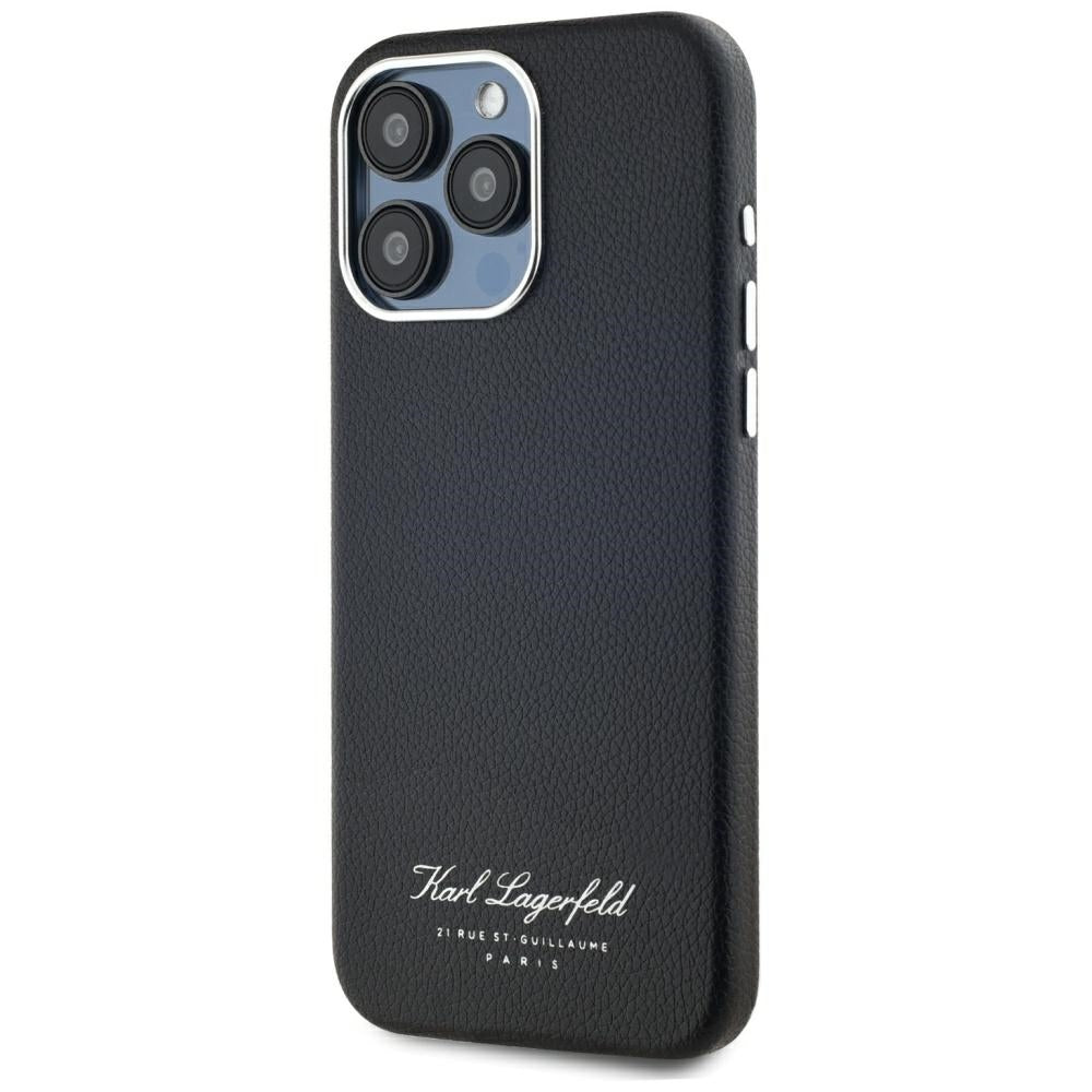 Husa de protectie Karl Lagerfeld Hardcase Leather (KLHCP15LPGWCMKHK) compatibil cu iPhone 15 Pro, Hotel RSG