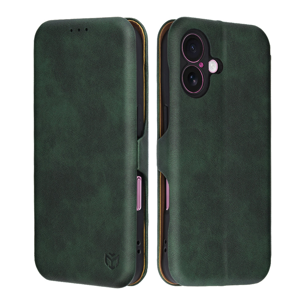 Husa de protectie Techsuit Safe Wallet Plus compatibil cu iPhone 16 Plus, Verde