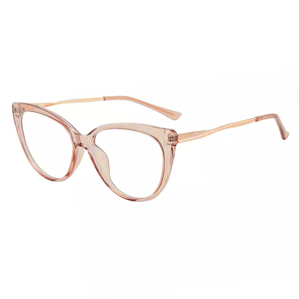 Techsuit Anti-Blue Light Glasses Reflex Metal (F5018-C6), Cat Eye, Maro