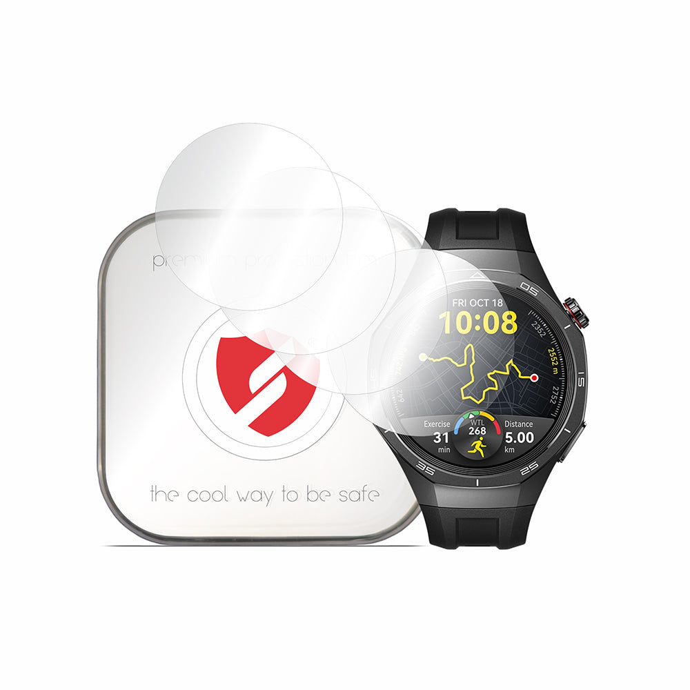 Folie de protectie smartwatch Smart Protection Premium Classic (set de 4) compatibil cu Huawei Watch GT 5 Pro 46mm, Transparent
