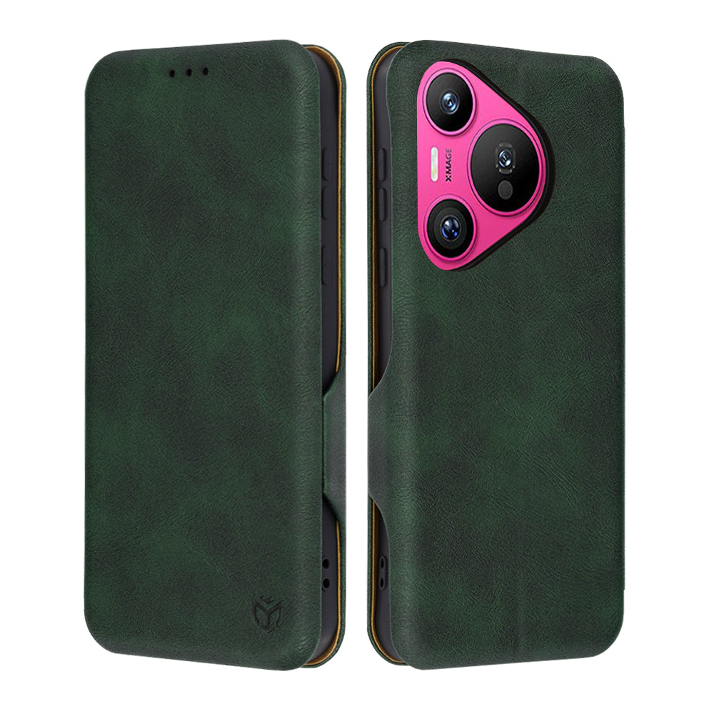 Husa de protectie Techsuit Safe Wallet Plus compatibil cu Huawei Pura 70, Verde