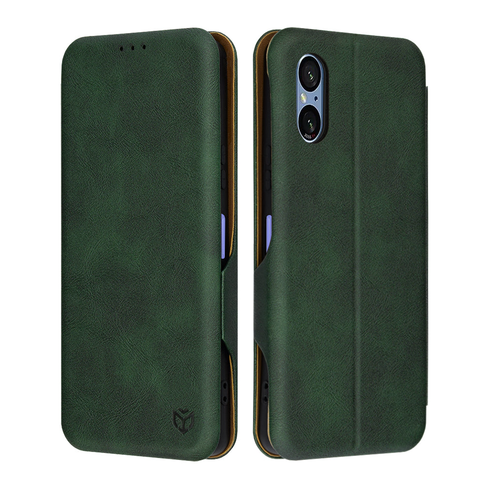 Husa de protectie Techsuit Safe Wallet Plus compatibil cu Sony Xperia 5 VI, Verde
