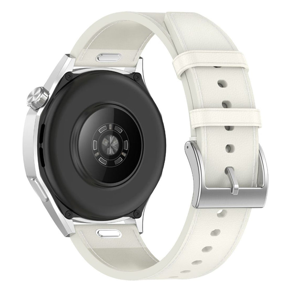 Curea smartwatch Techsuit Watchband 20mm (W073) compatibil cu Samsung Galaxy Watch4/5/Active 2, Huawei Watch GT 3 (42mm)/GT 3 Pro (43mm), Alb
