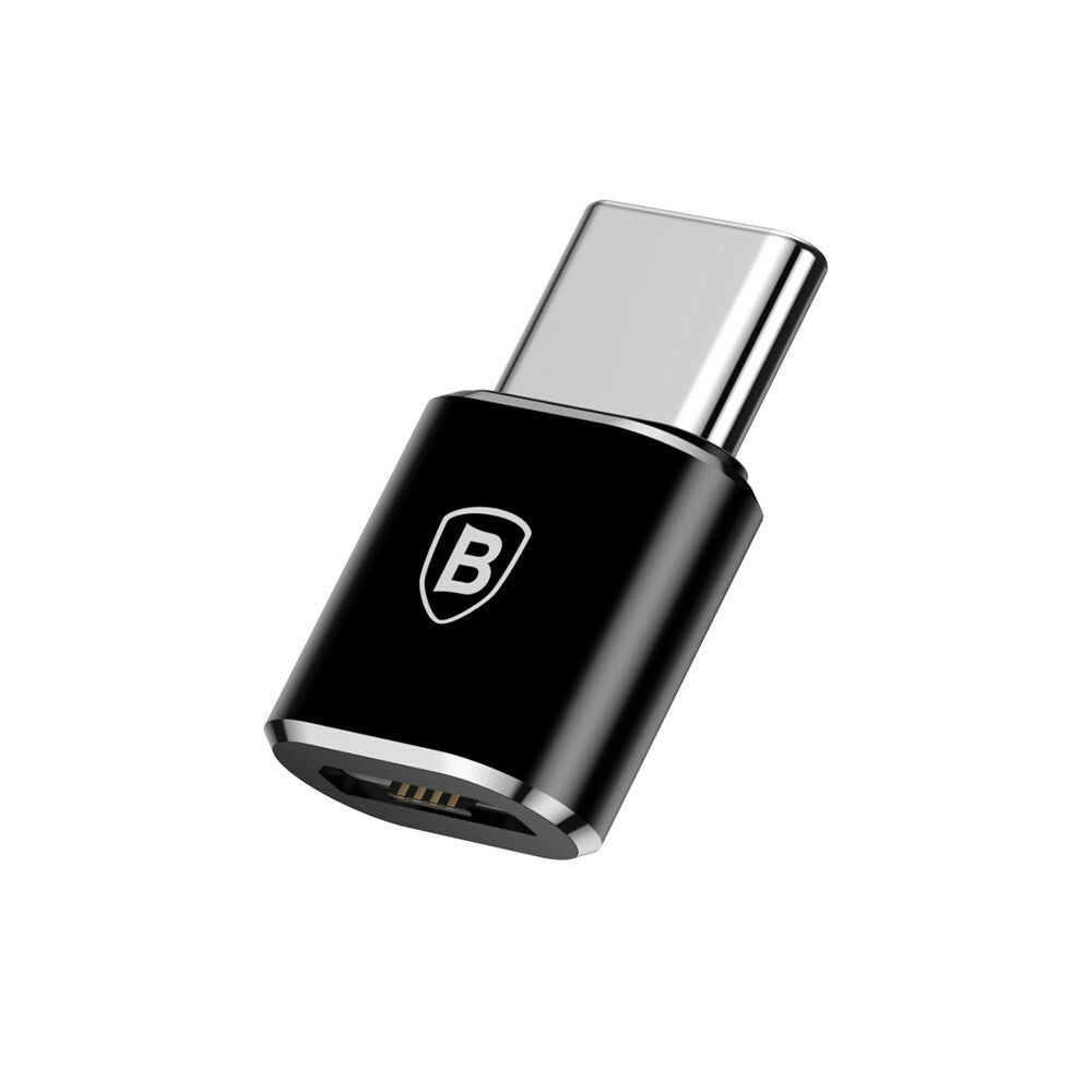 Adaptor Baseus OTG Adapter (CAMOTG-01), Micro-USB Female to Type-C Male, Negru