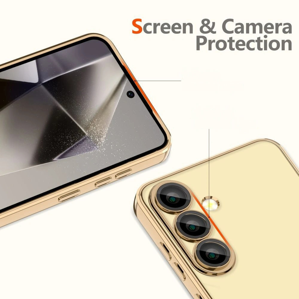Husa de protectie Techsuit Luxury Crystal MagSafe compatibil cu Samsung Galaxy S25 Edge, Roz