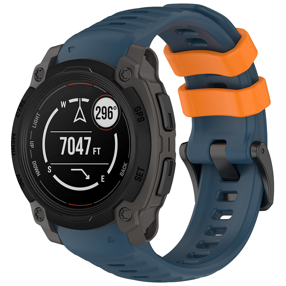 Curea smartwatch Techsuit Watchband (W076) compatibil cu Garmin Instinct E 45mm, Albastru