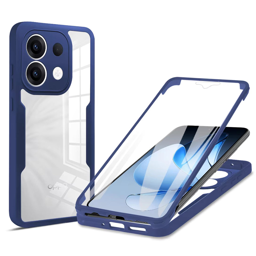 Folie de protectie Techsuit ColorVerse 360 Series + compatibil cu Oppo Reno13, Albastru