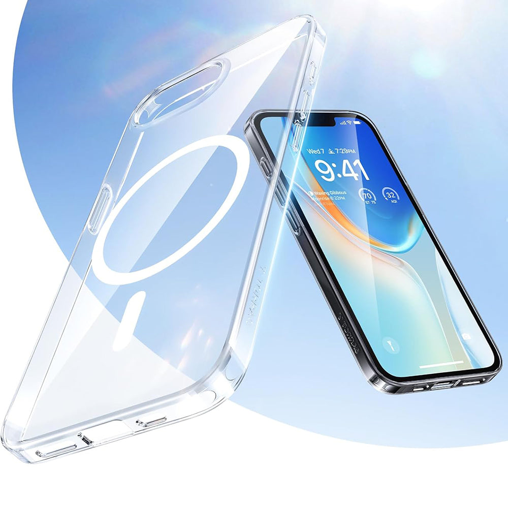 Husa de protectie Torras OriginFit-Mag Series compatibil cu iPhone 16e / iPhone 17e, Transparent