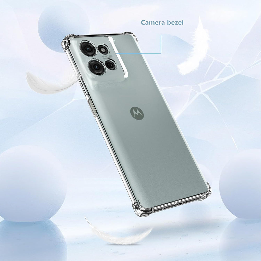Husa de protectie Techsuit Shockproof Clear Silicone compatibil cu Motorola Moto G75, Transparent