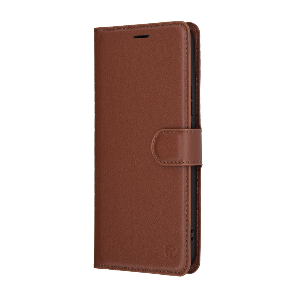 Husa de protectie Techsuit Leather Folio compatibil cu Honor X8c, Maro
