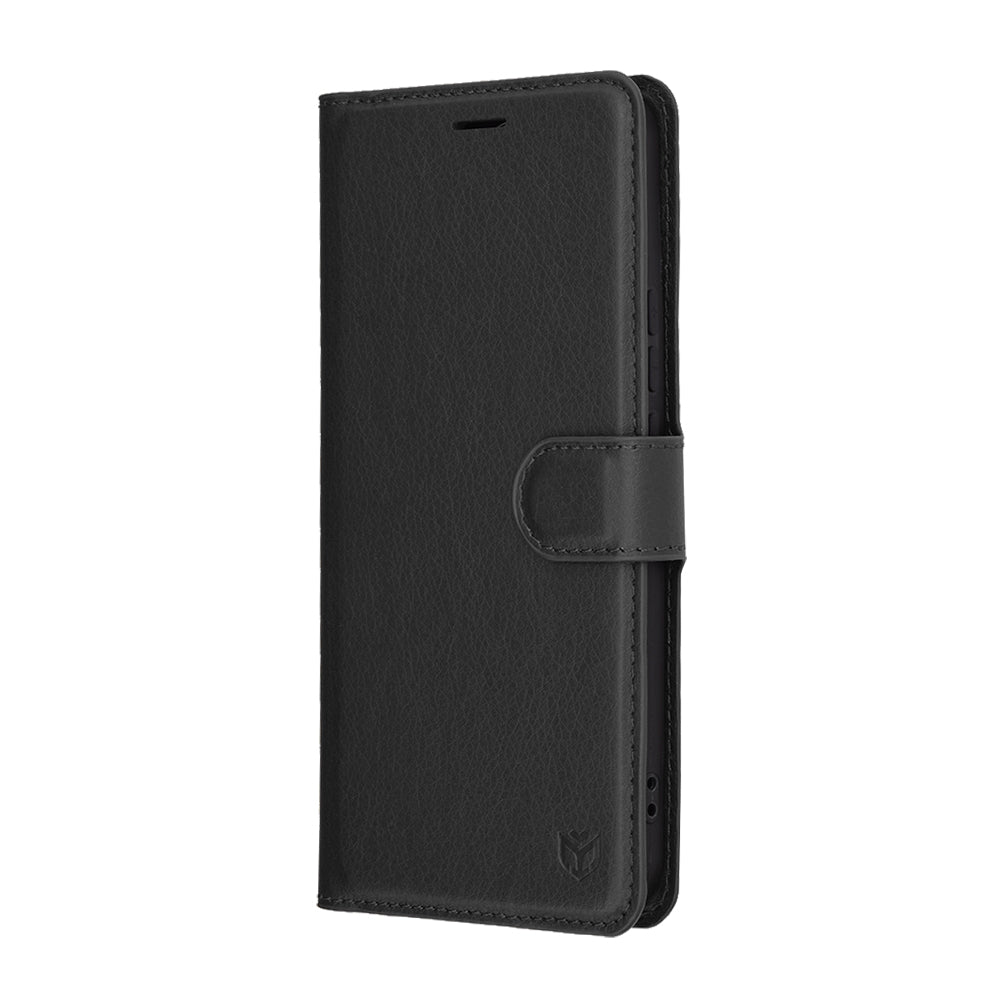 Husa de protectie Techsuit Leather Folio compatibil cu Honor X8c, Negru