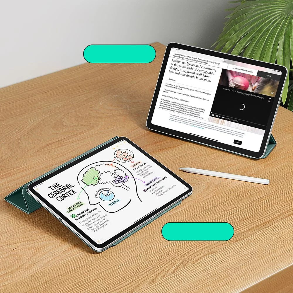 Husa de protectie tableta ESR Rebound Magnetic compatibil cu iPad Pro 12.9 (2020/2021/2022) / Air 13 (2024) / Air 13 (2025) / Air 13 (2026), Verde Padure
