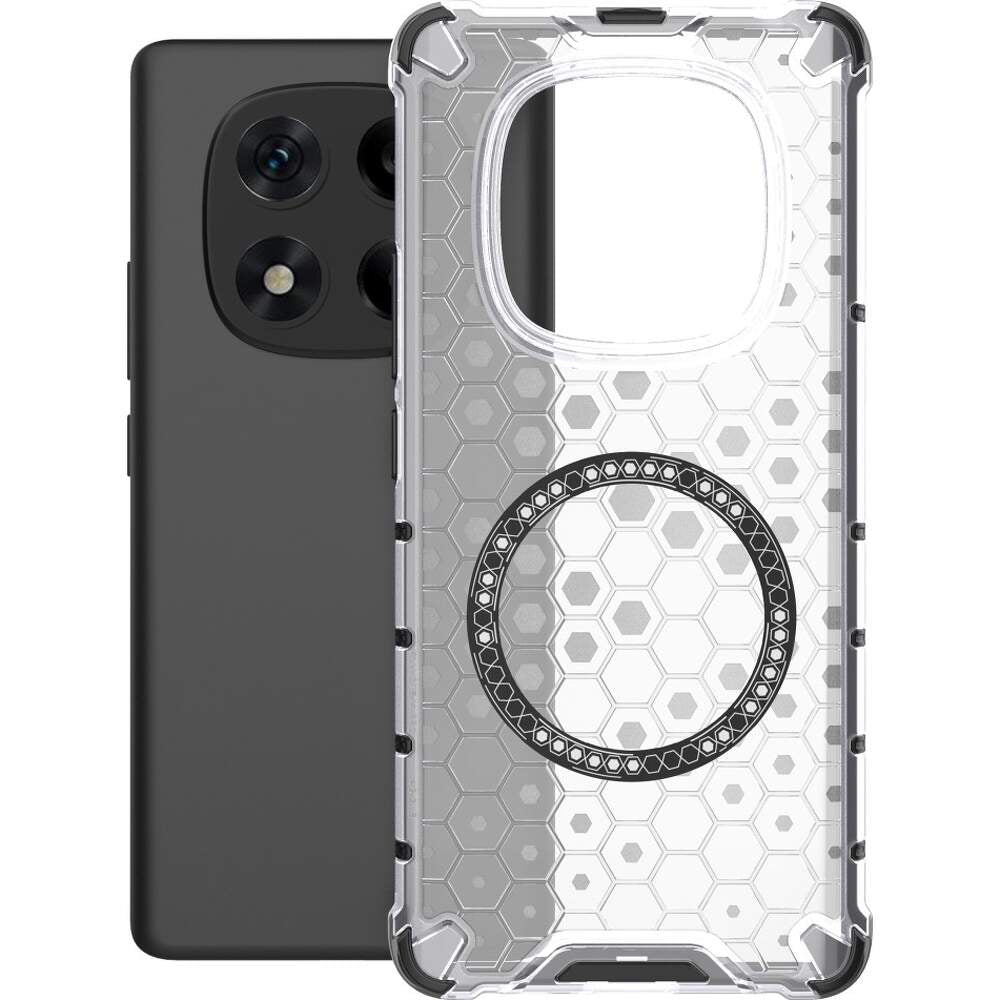 Husa de protectie Techsuit HoneyComb Shield MagSafe compatibil cu Xiaomi Redmi Note 14 Pro 4G, Alb