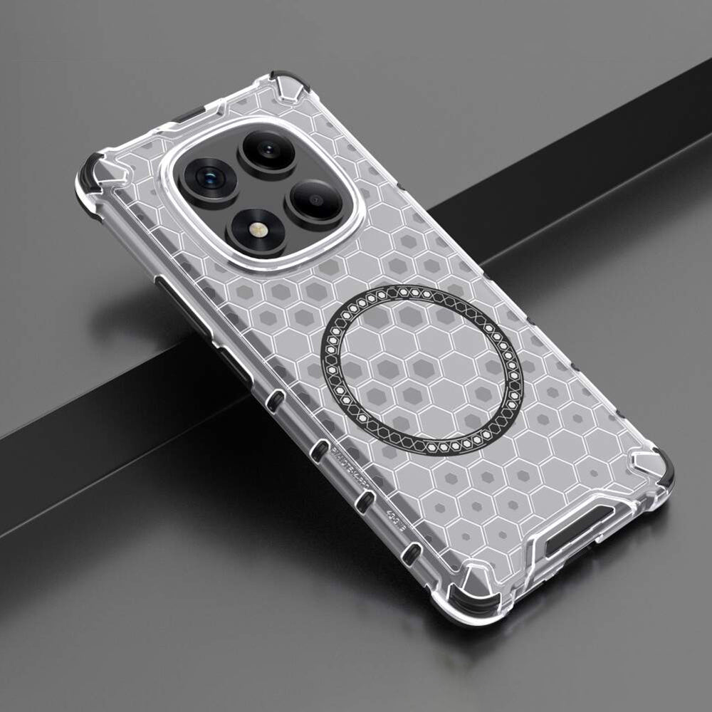 Husa de protectie Techsuit HoneyComb Shield MagSafe compatibil cu Xiaomi Redmi Note 14 Pro 4G, Alb