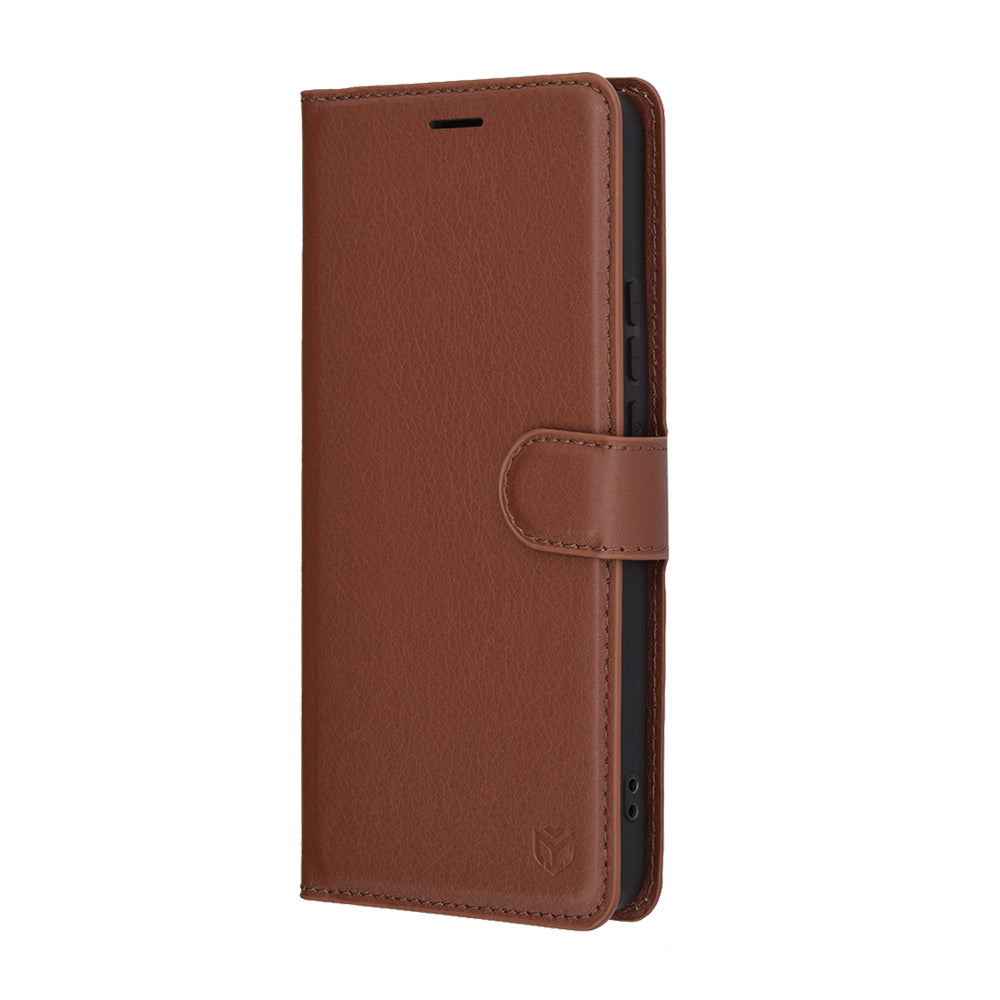 Husa de protectie Techsuit Leather Folio compatibil cu Xiaomi 15 Ultra, Maro