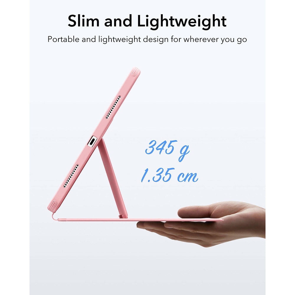 Husa de protectie tableta ESR Flip Hybrid (with Pencil Holder) compatibil cu iPad 10 (2022) 10.9 / 11 (2025) / 12 (2026), Roz