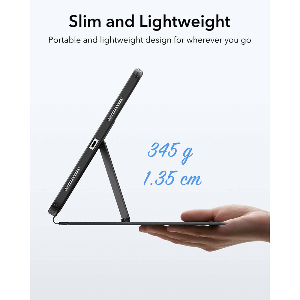 Husa de protectie tableta ESR Flip Hybrid (with Pencil Holder) compatibil cu iPad 10 (2022) 10.9 / 11 (2025) / 12 (2026), Negru