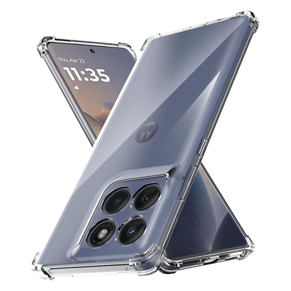 Husa de protectie Techsuit Shockproof Clear Silicone compatibil cu Motorola Edge 60 / Edge 60 Fusion, Transparent