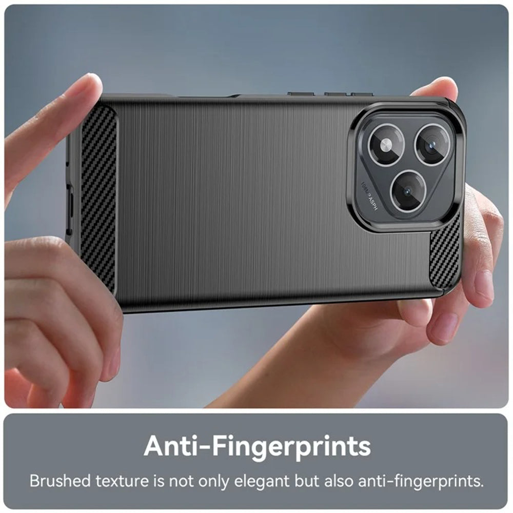 Husa de protectie Techsuit Carbon Silicone compatibil cu Honor 400 Lite, Albastru