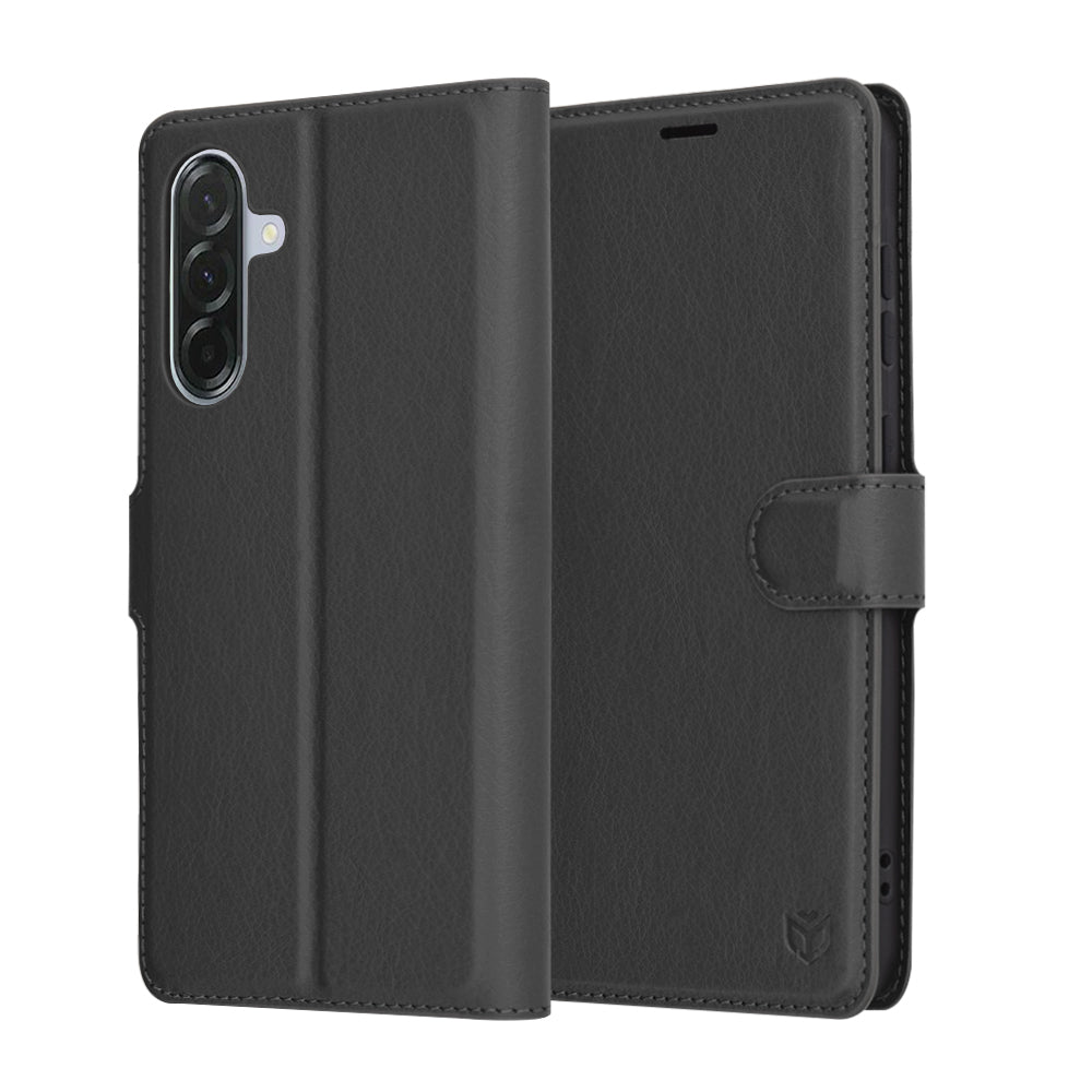 Husa de protectie Techsuit Leather Folio compatibil cu Samsung Galaxy A56 5G, Negru